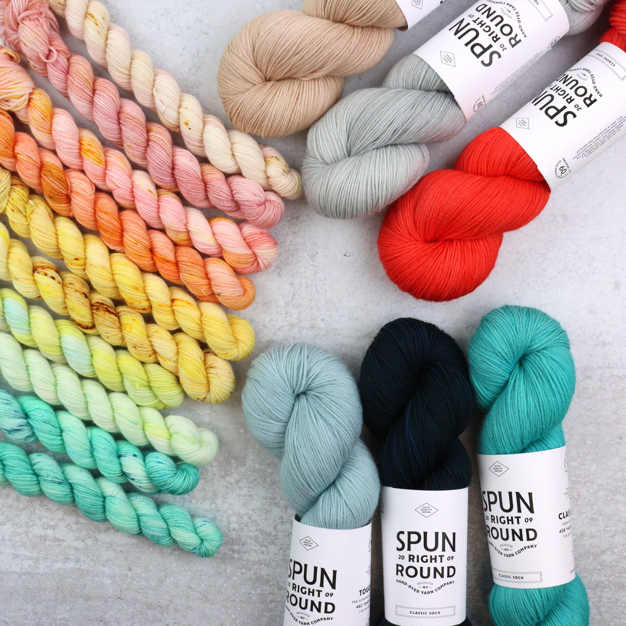 Classic Sock Mini Skein Set - Candy Necklace