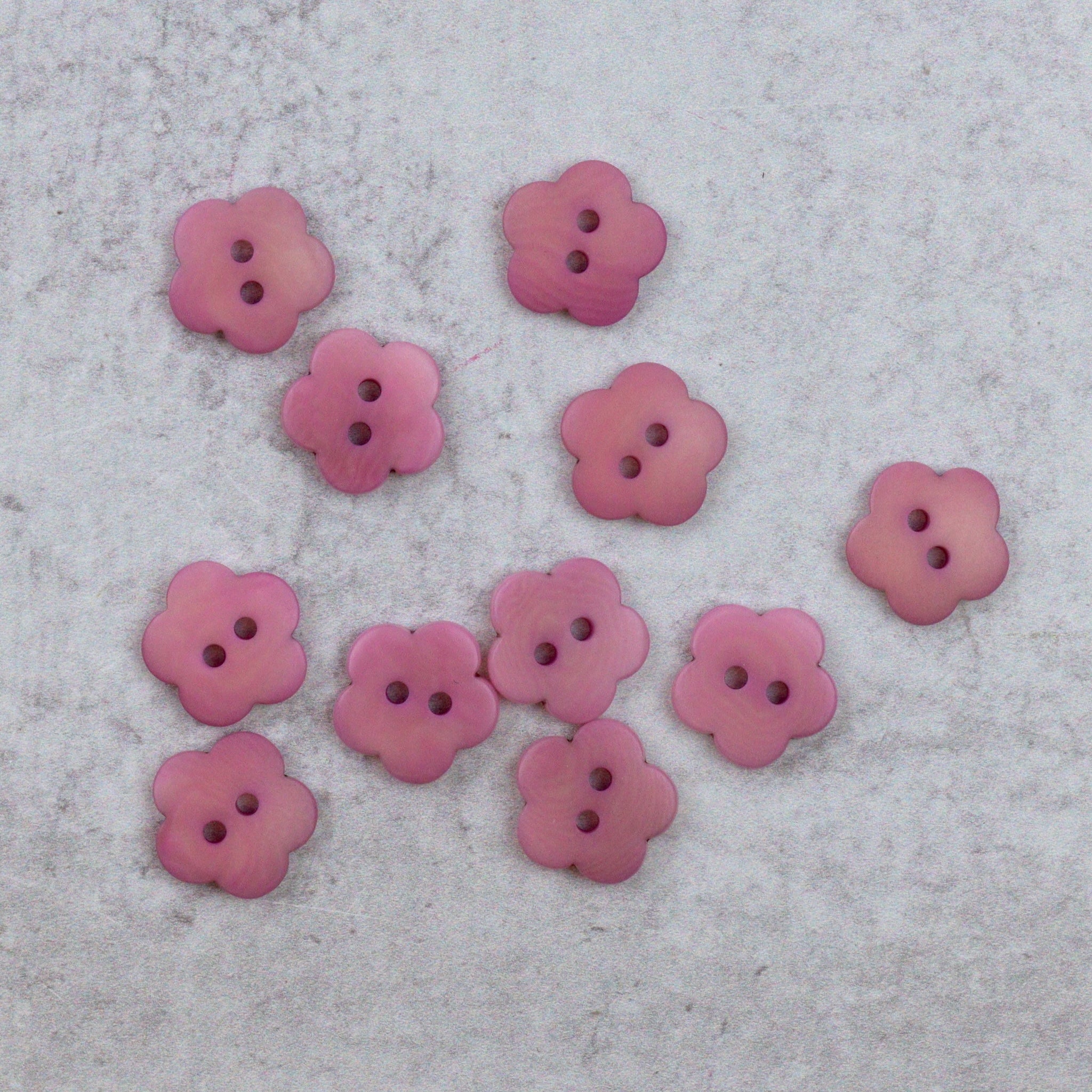 Pink Flower Buttons