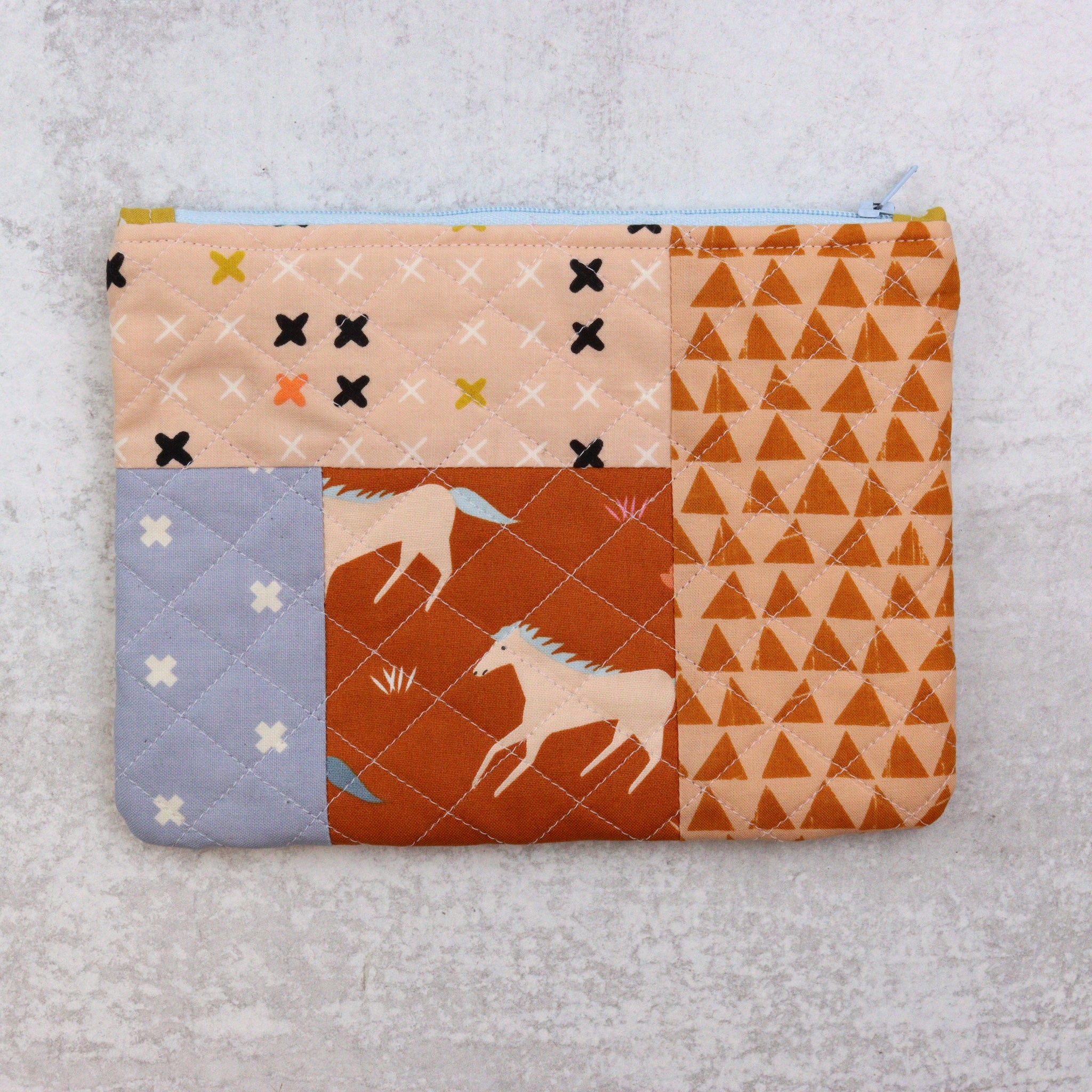 Scrappy Zip Pouch - Horse Of Course