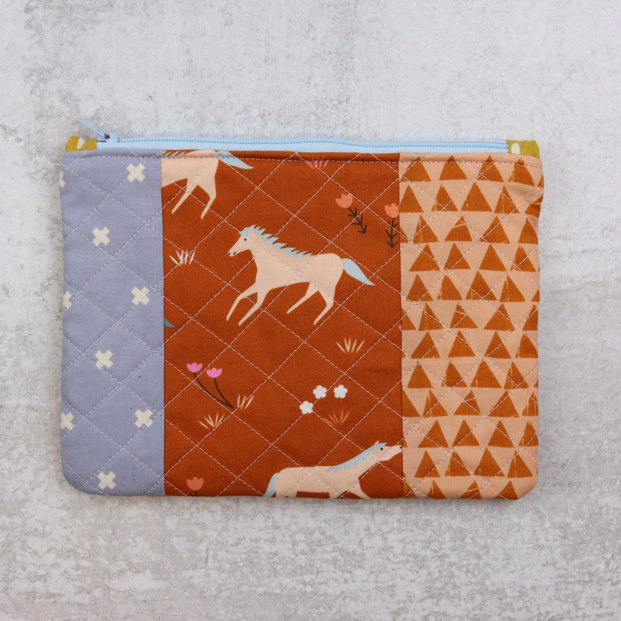 Scrappy Zip Pouch - Horse Of Course