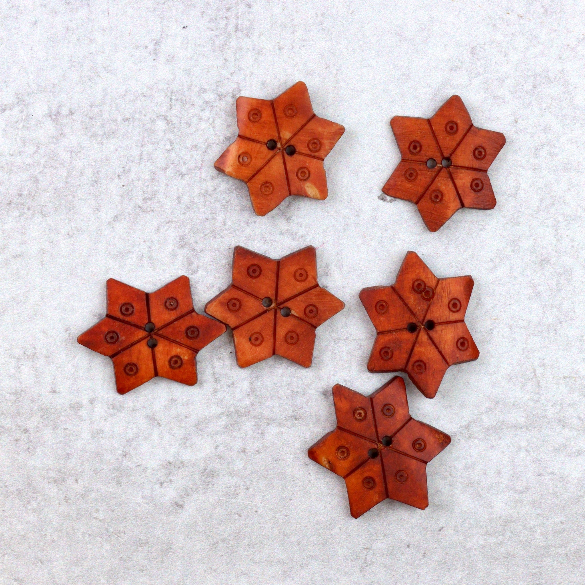 Orange Star Buttons