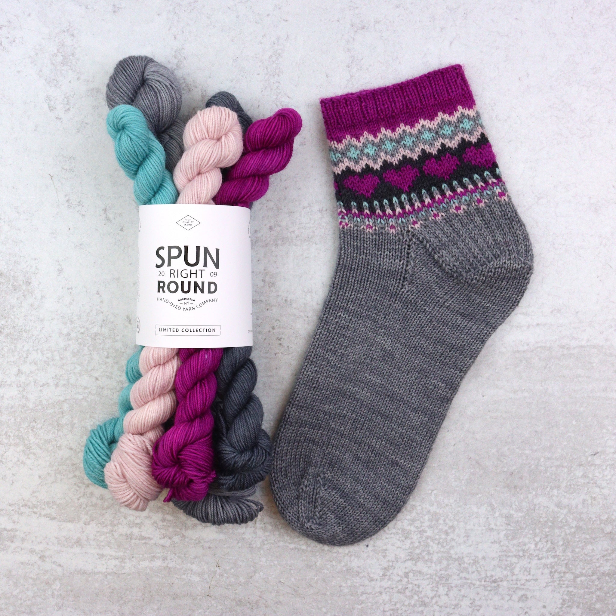 Colorwork Cuff Club (Feb. Vol. 1) - Tough Sock Set
