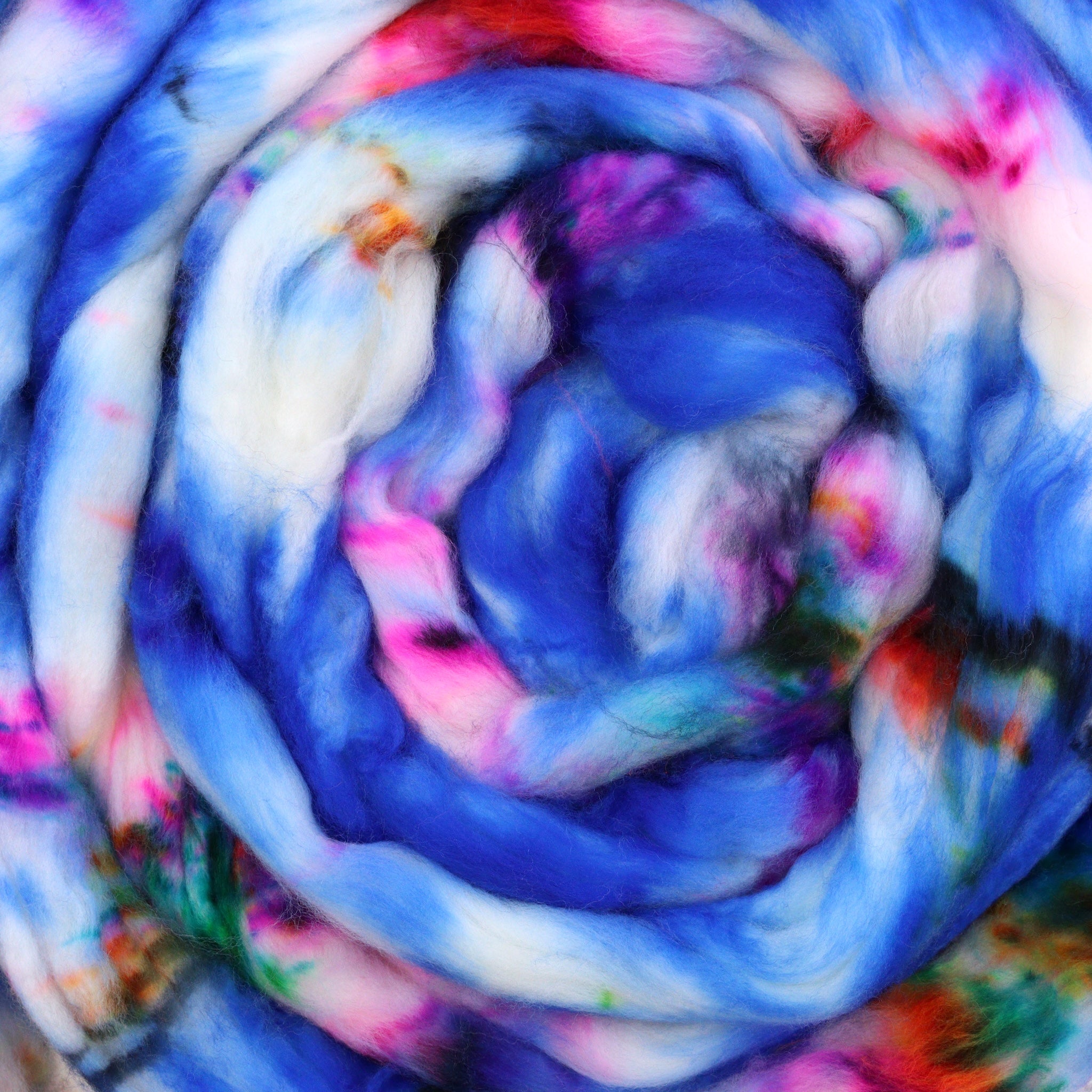 Superwash Merino Nylon Spinning Fiber - Flyin' Elvis