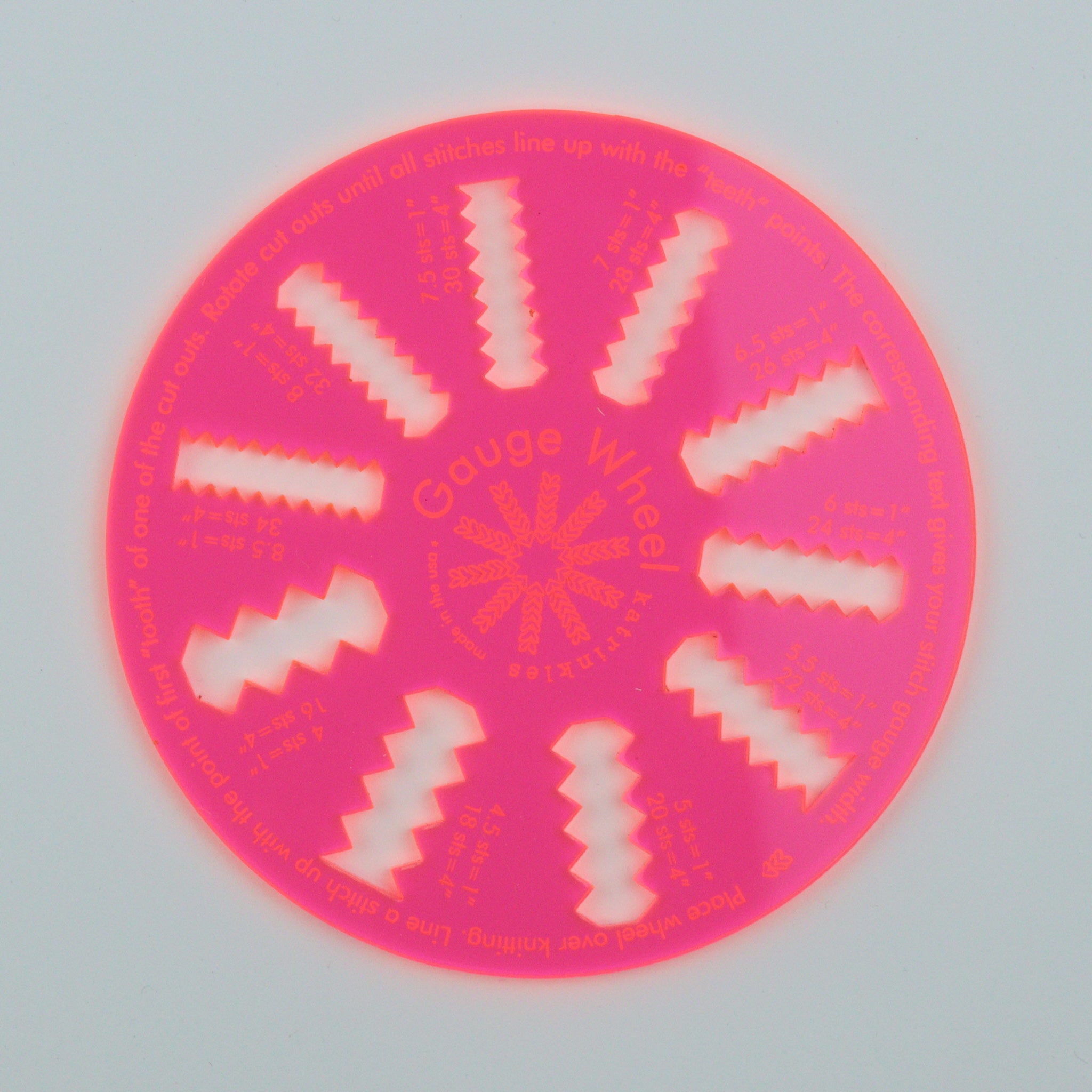 Acrylic Gauge Wheel - Katrinkles