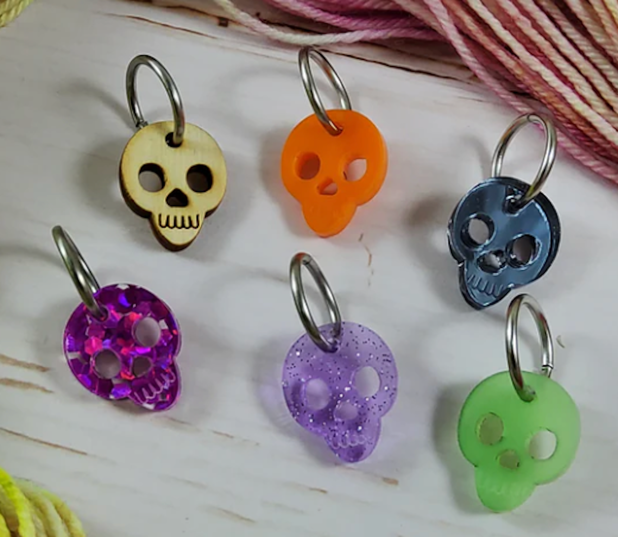 Skull Stitch Markers - Katrinkles