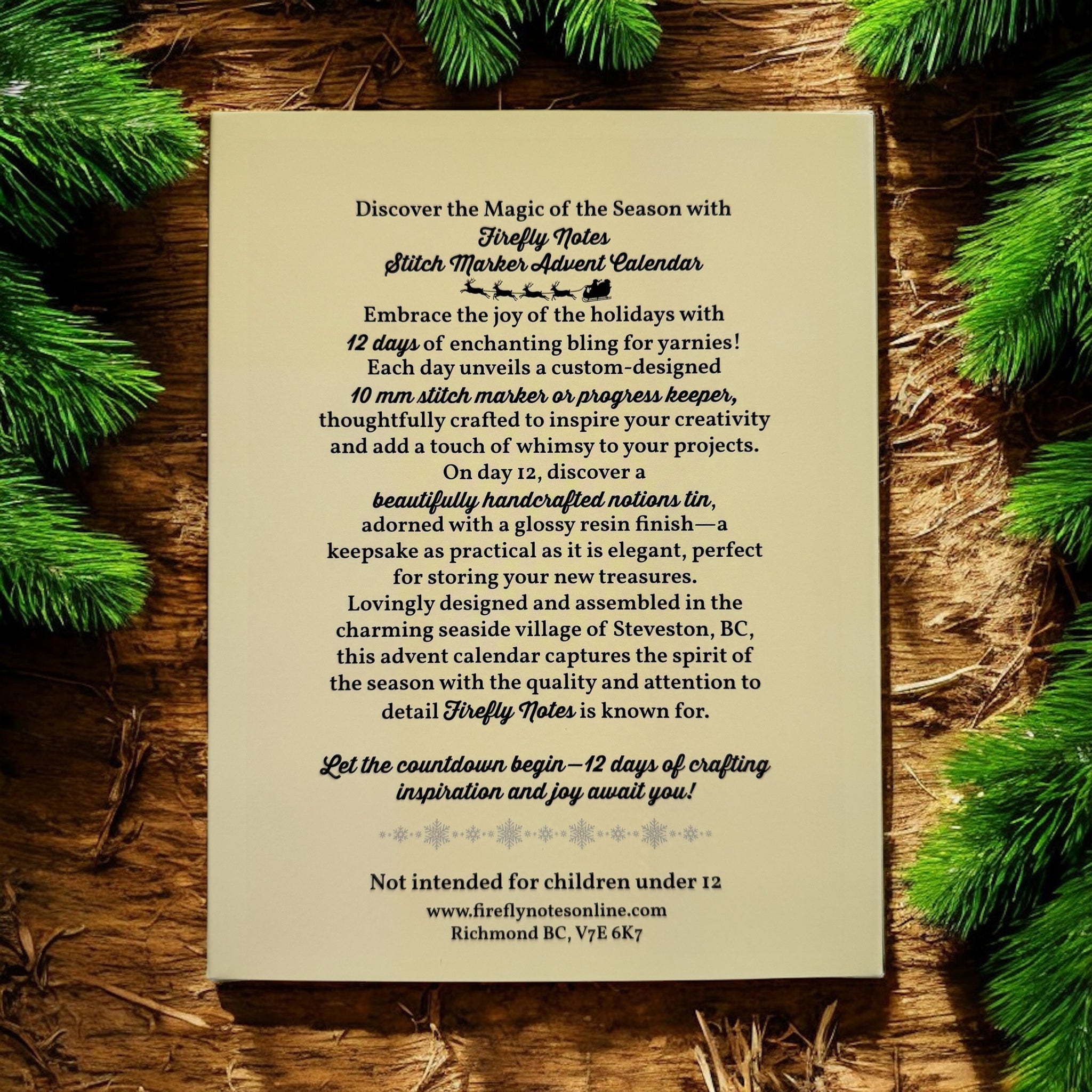 Firefly Notes 2025 Stitch Marker Advent Calendar