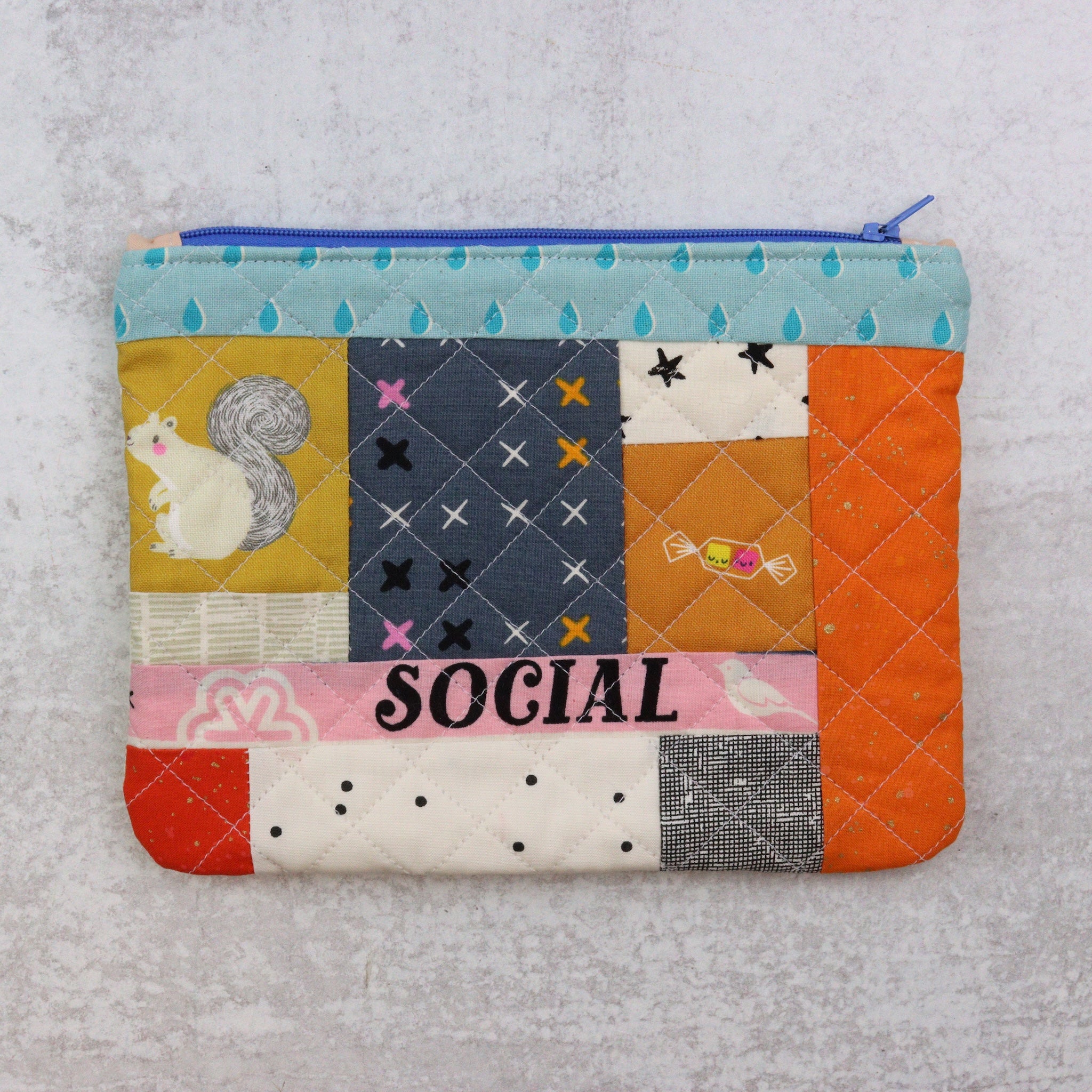 Scrappy Zip Pouch - Social