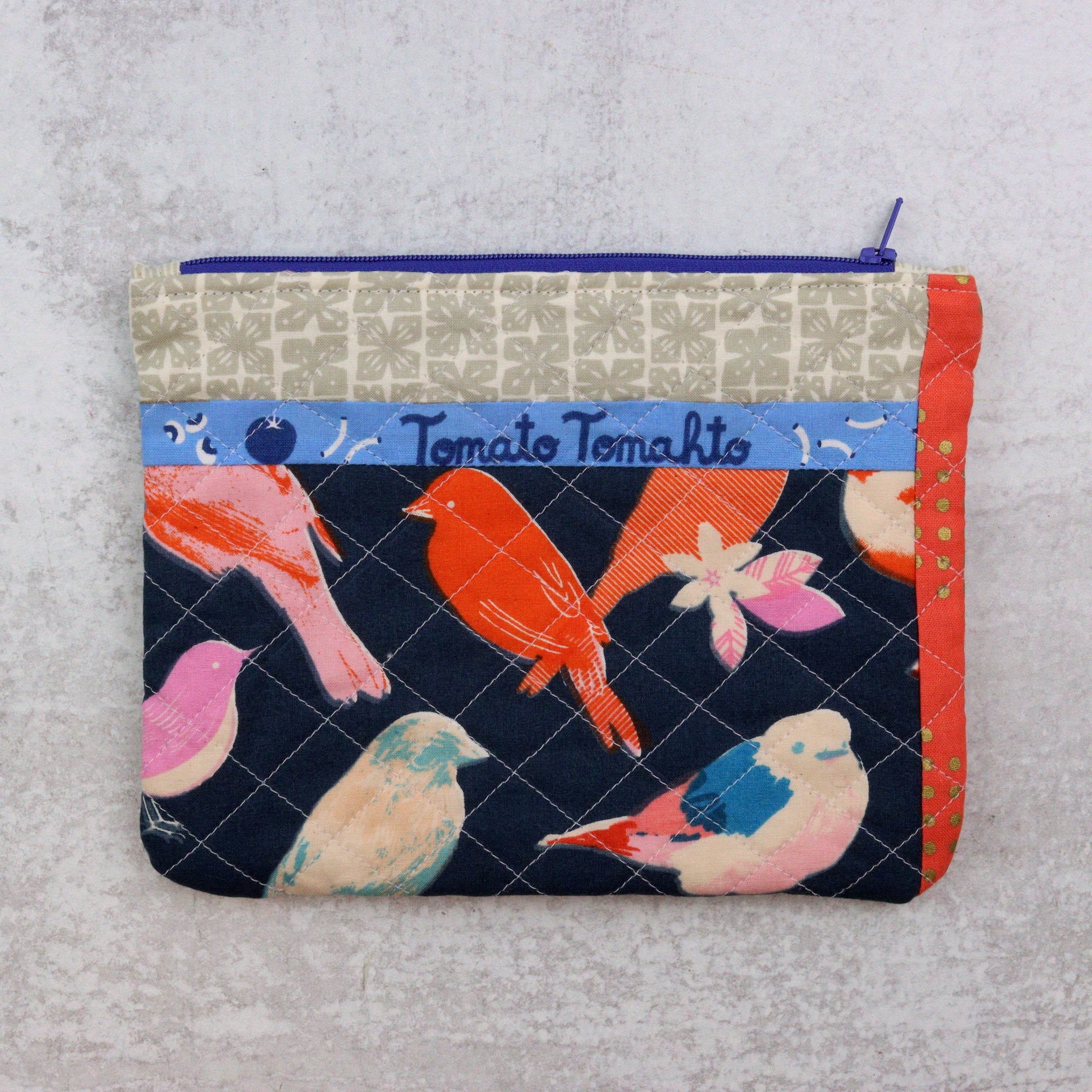 Scrappy Zip Pouch - Tomato Tomahto