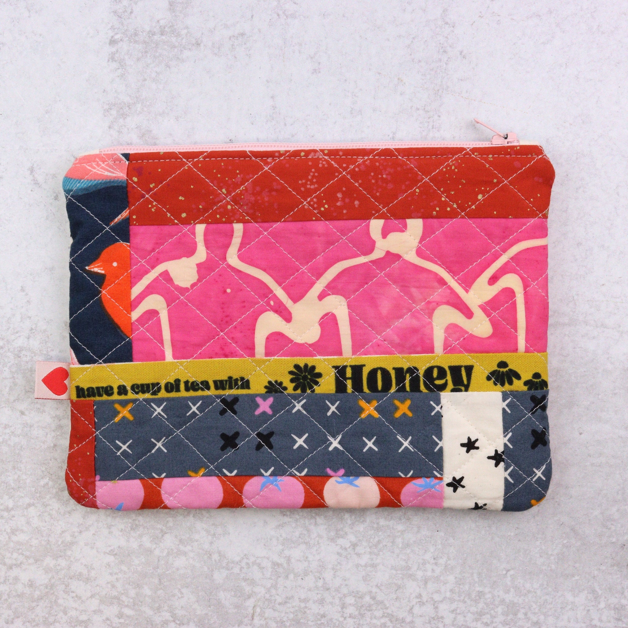 Scrappy Zip Pouch -  Honey