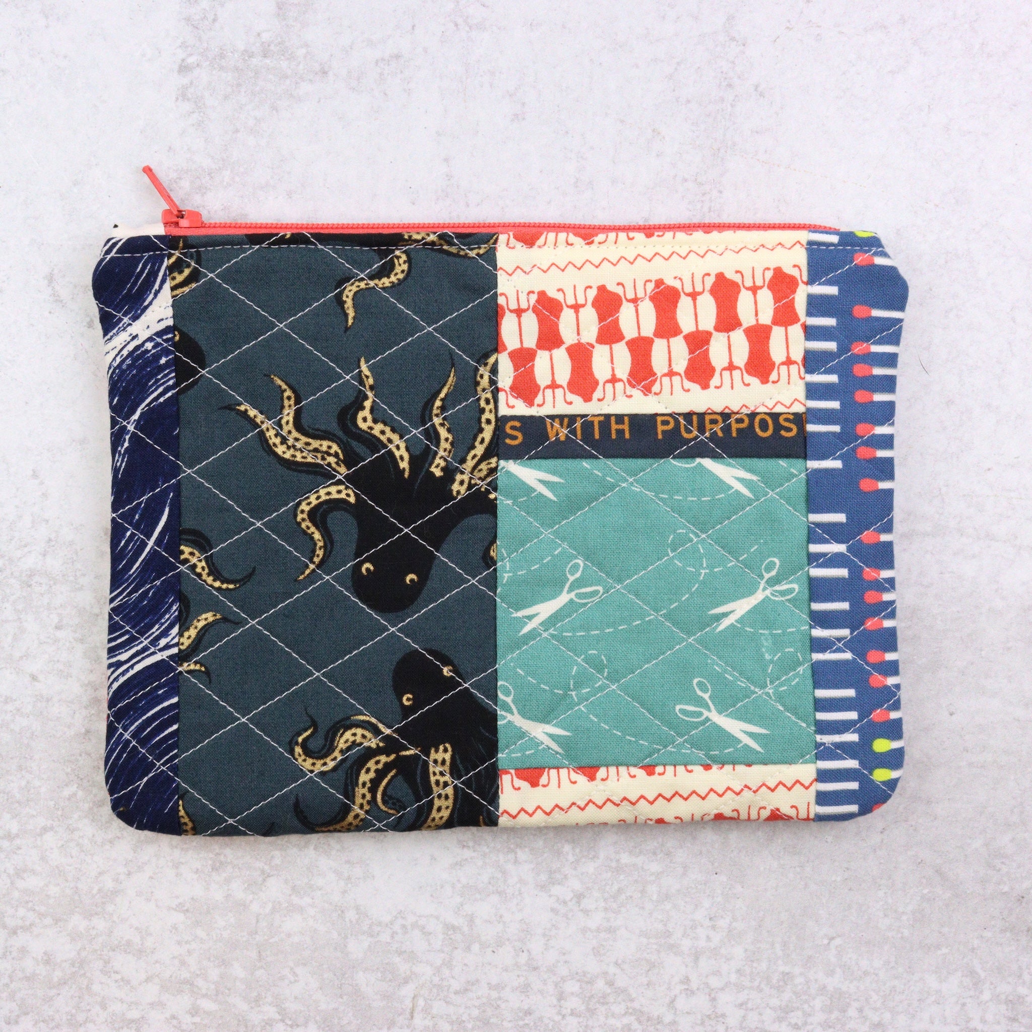 Scrappy Zip Pouch -  Purpose