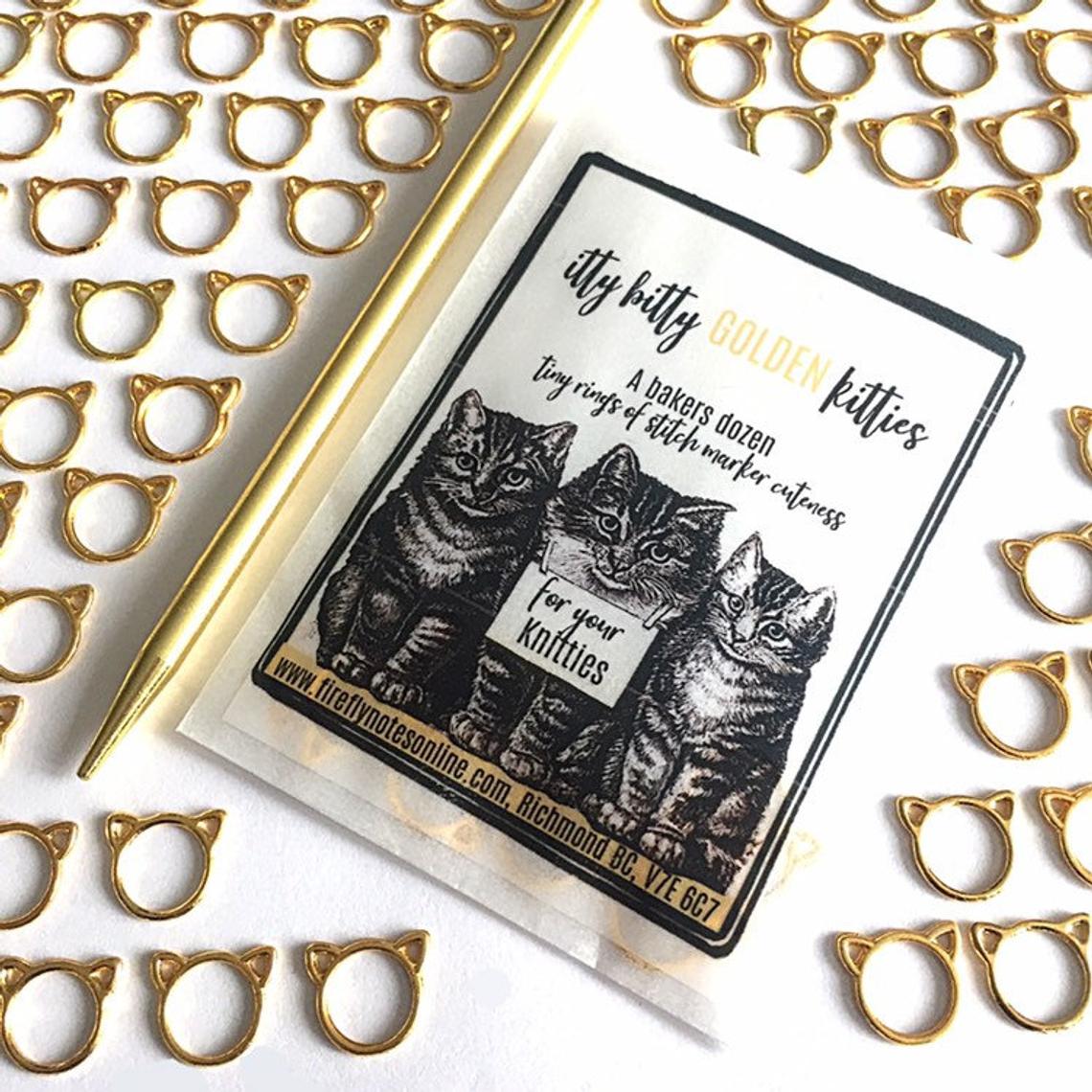 FireFly Notes - Itty Bitty Kitties Stitch Marker Pack