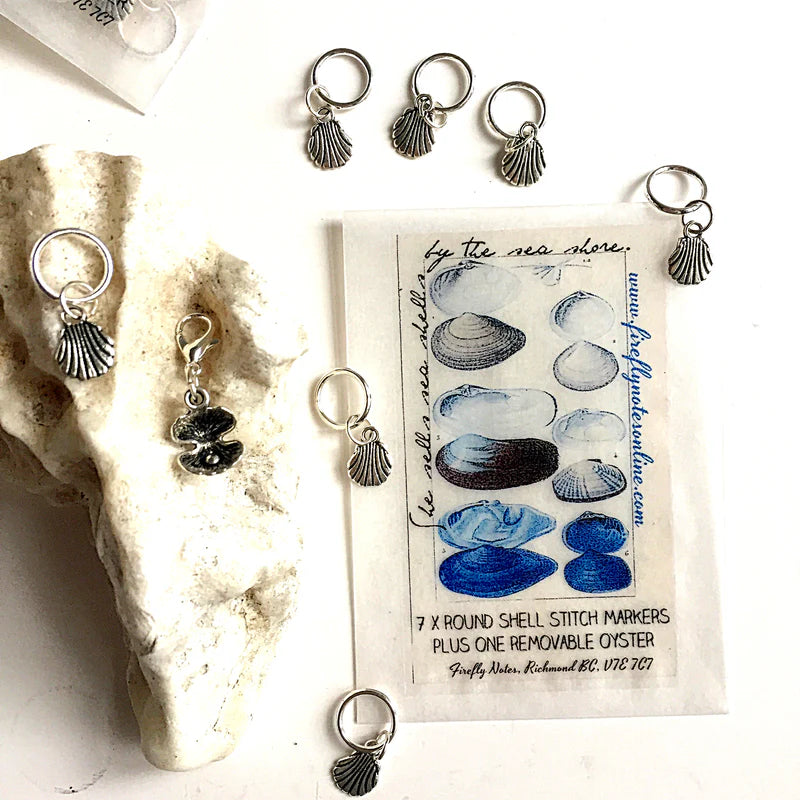 FireFly Notes - Seashells Stitch Markers